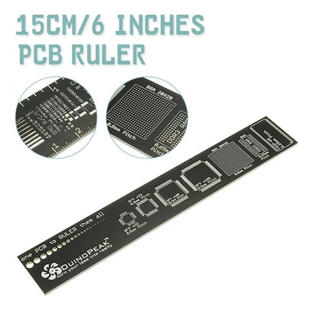 Measuring Tool 15cm 6 Inch Multifunctional PCB Ruler Resistor Capacitor Chip IC